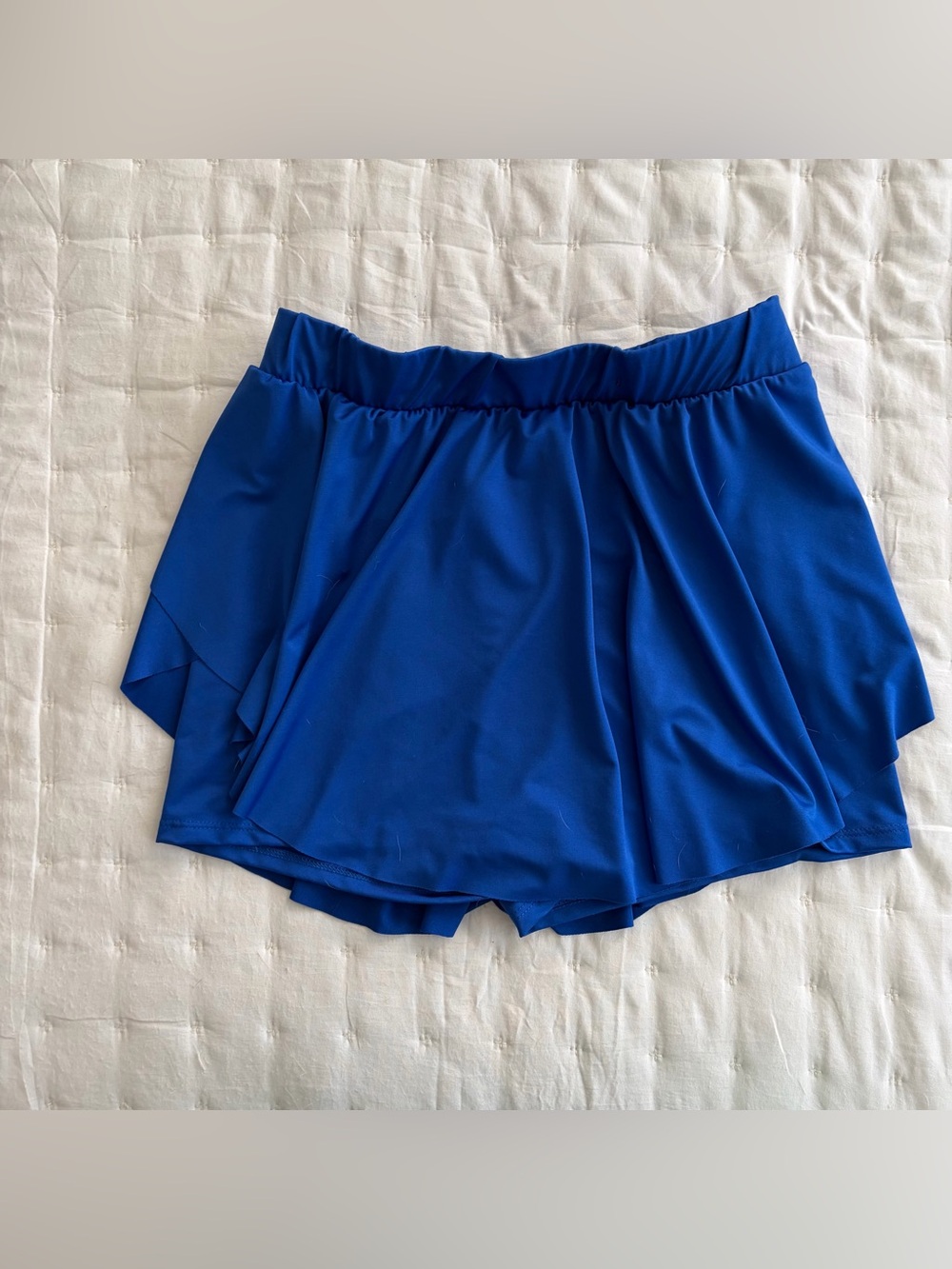 Royal Blue Women's Skirted Sports Shorts